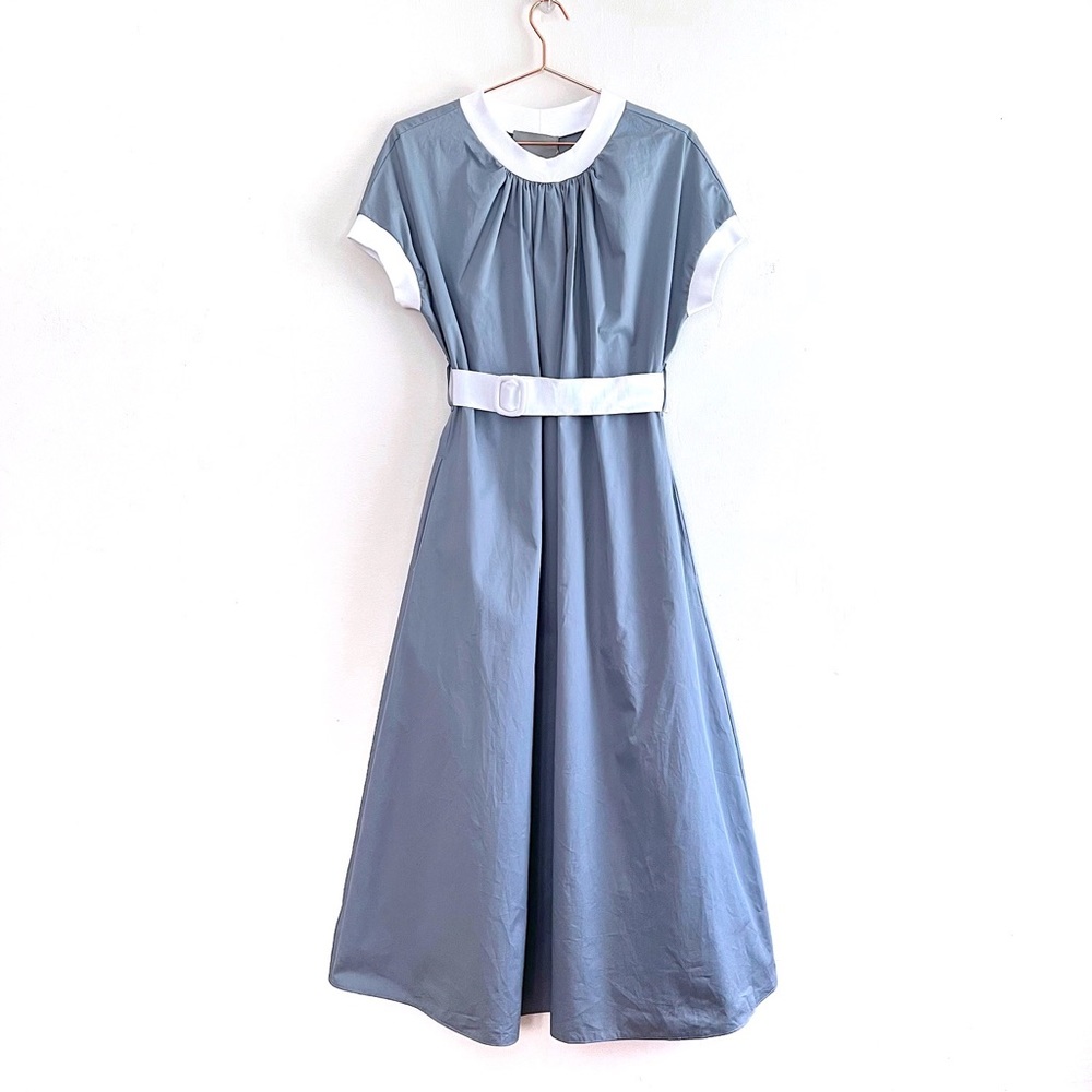 Natalija Jansone Philippine Air Dress in Light Dusty Blue
